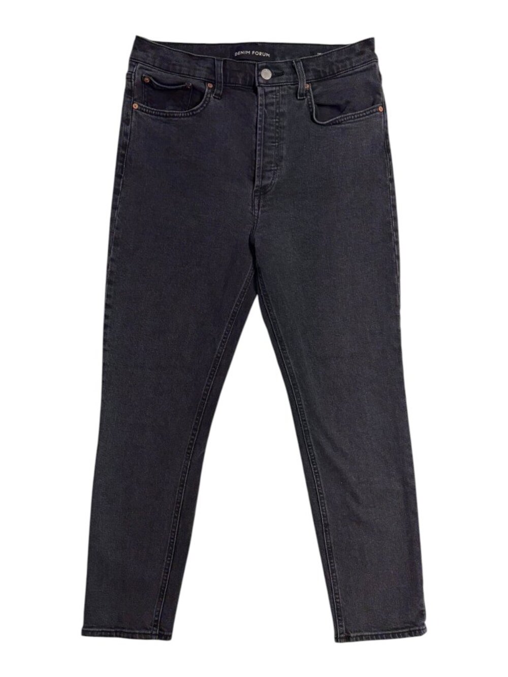 Denim Forum (Aritzia) Black "The Yoko High Rise Slim" Organic Cotton Jeans (28)